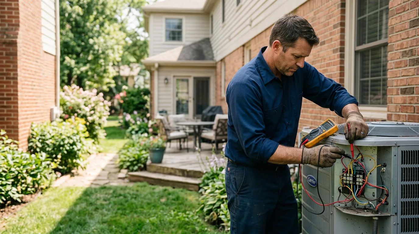 HVAC technician working near Ridgewood, NJ